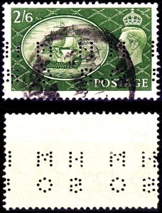 British_1951_Festival_stamp_perfin