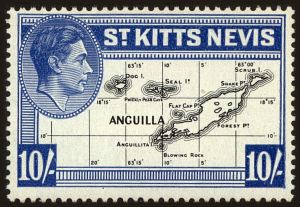 St. Kitts-Nevis Scott 89 - Chalky Paper